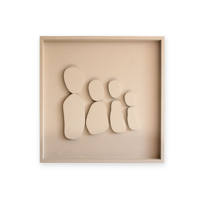 Minimalist wood wall relief art featuring fluid lines and organic shapes, handcrafted in South Africa.